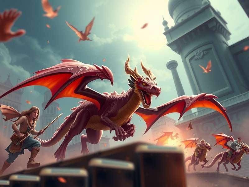 Detailed Dragon City Heroic Race game board showing laps, nodes, and rewards