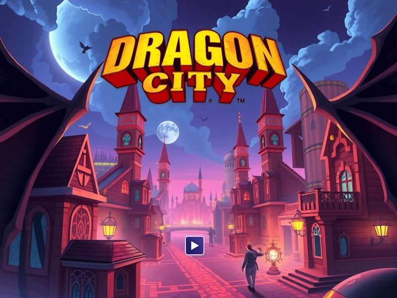 Dragon City gameplay screenshot showing dragon collection and habitats