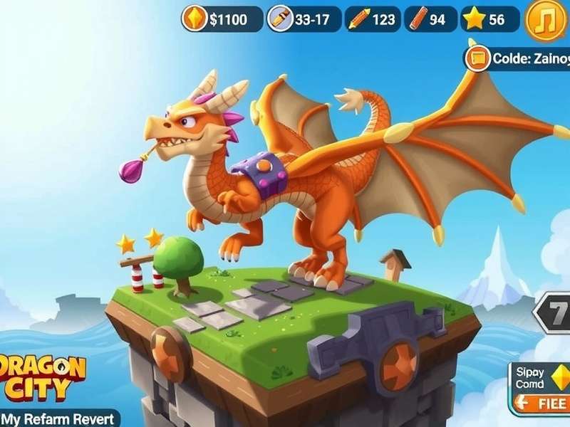 Dragon City Mobile Redeem Codes Interface Screenshot