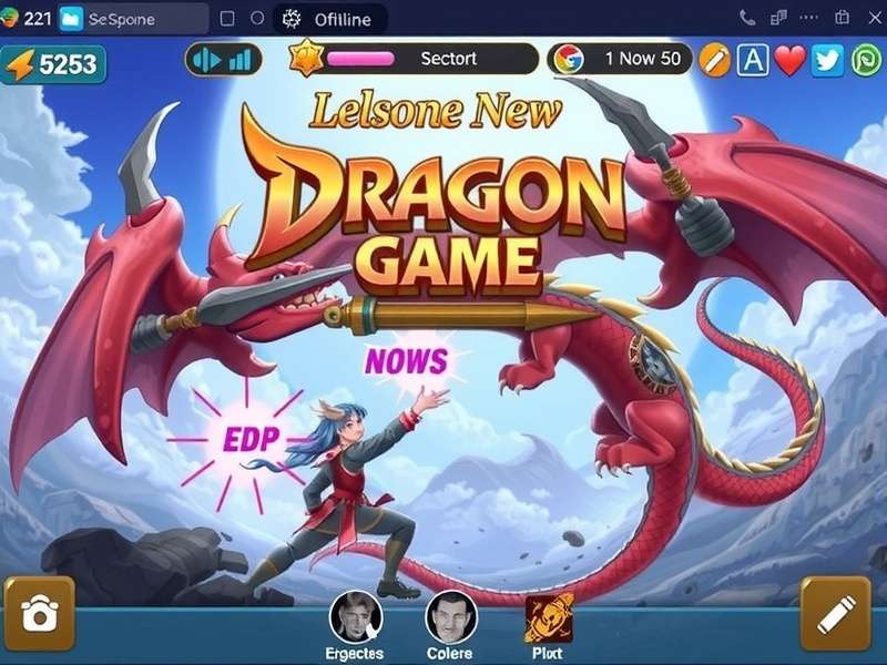 Dragon City offline gameplay on mobile device showing dragon collection