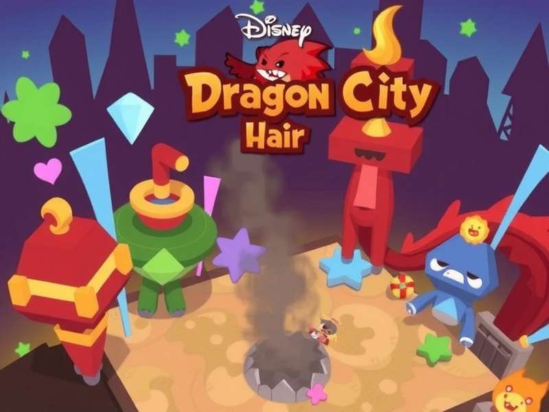 Majestic Dragon with intricate hair and scales illustration