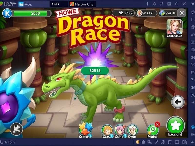 New Heroic Race in Dragon City featuring a majestic dragon