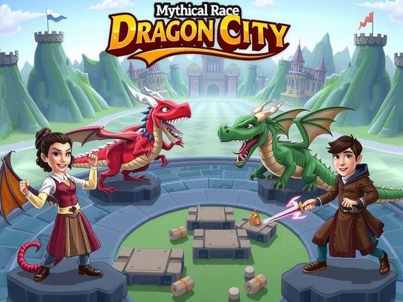 Mythical Race Dragon City 2025 Event Banner showing legendary dragons