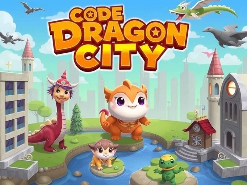 Dragon City gameplay showing various dragons and habitats