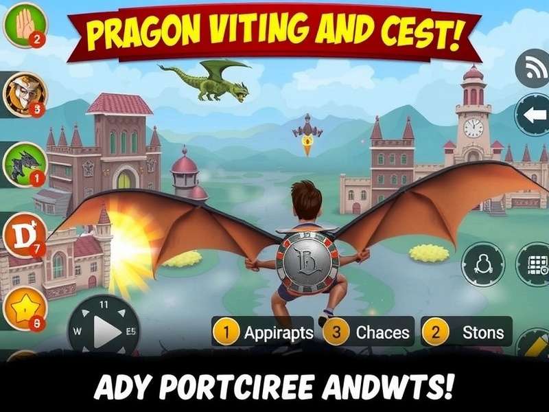 Dragon City Apk gameplay screenshot showing dragons and habitats