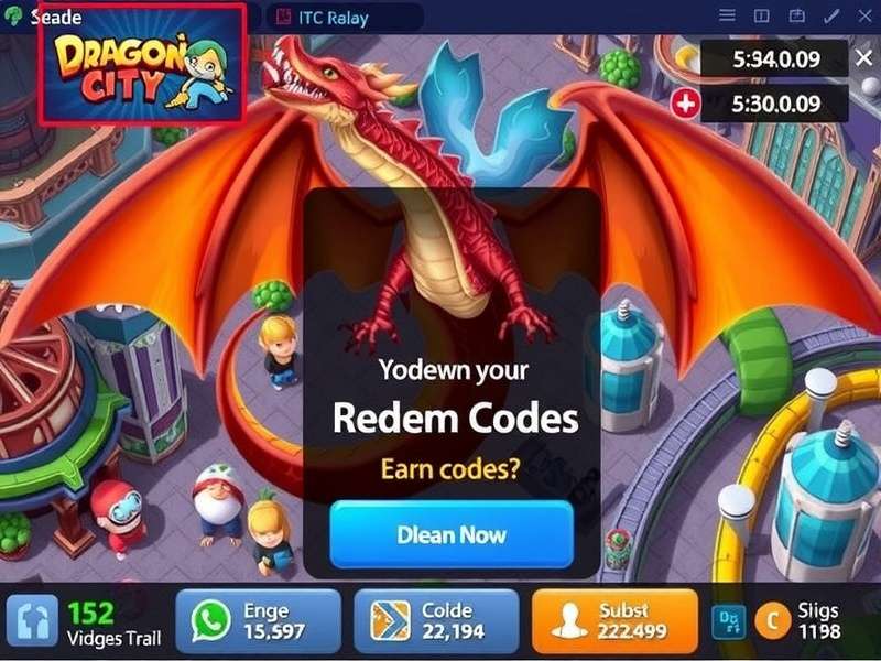 Dragon City redeem codes interface on mobile showing working codes for Indian players