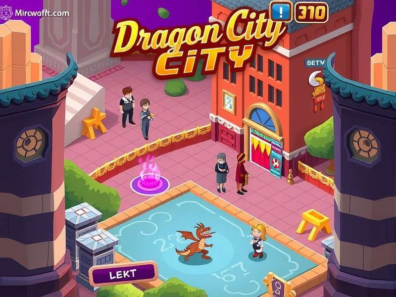 Two dragons breeding in a mystical habitat in Dragon City