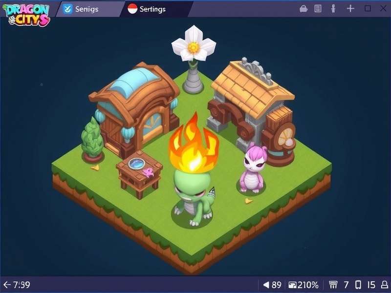 Dragon City breeding overview showing multiple dragons and eggs in a lush island setting