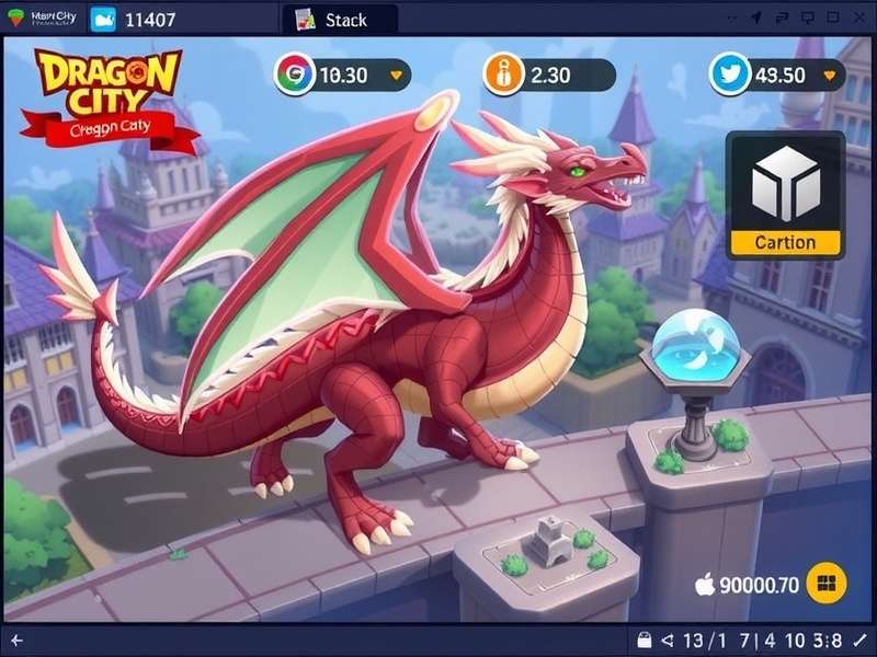 Dragon City Heroic Race gameplay showing dragons battling on arena