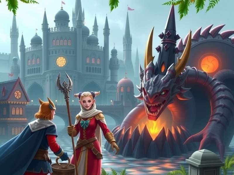 Deetlist Dragon City Heroic Race banner featuring hero dragons and race track
